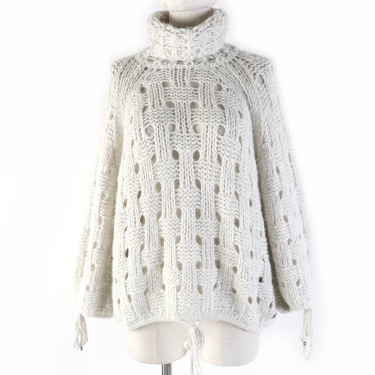 CHANEL knit P70959K10142 Main: 50% alpaca, Main: 47% polyamide, Main: 3% wool Ivory Women 34