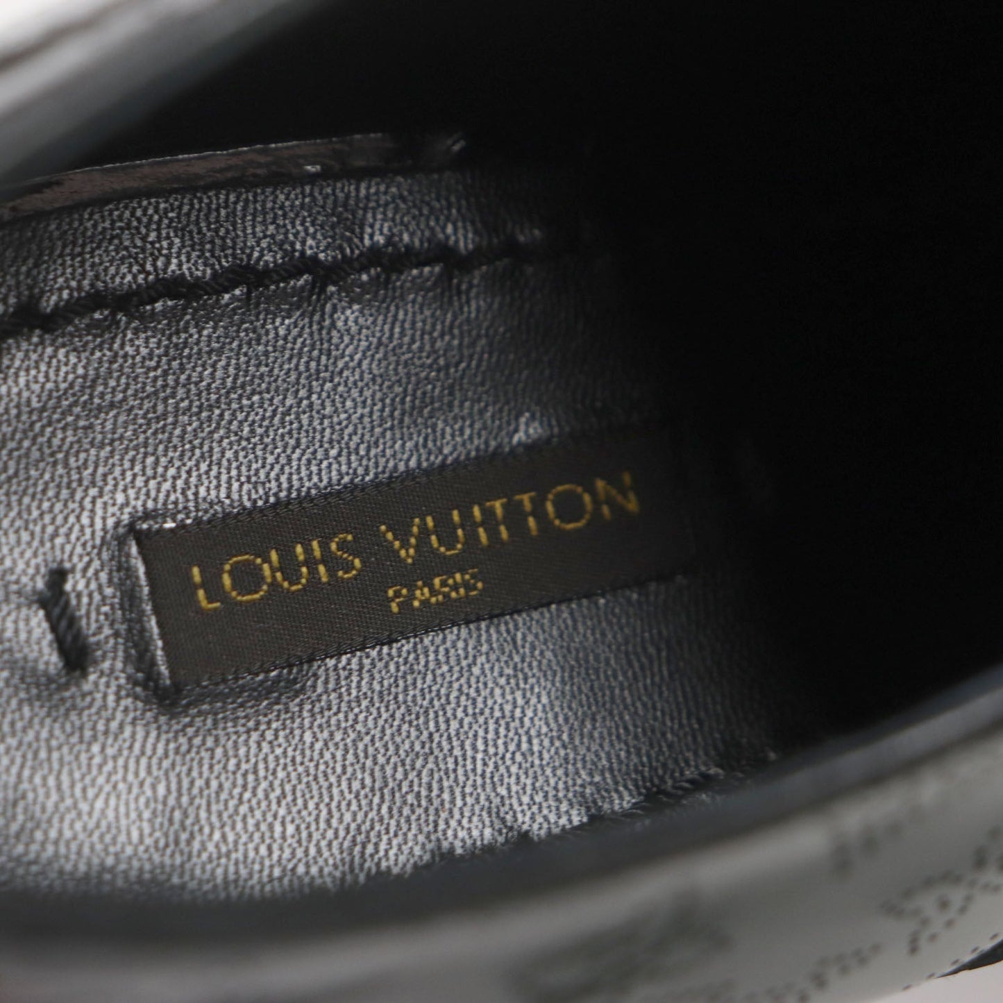 LOUIS VUITTON Dress shoes Patent leather black Monogram 5