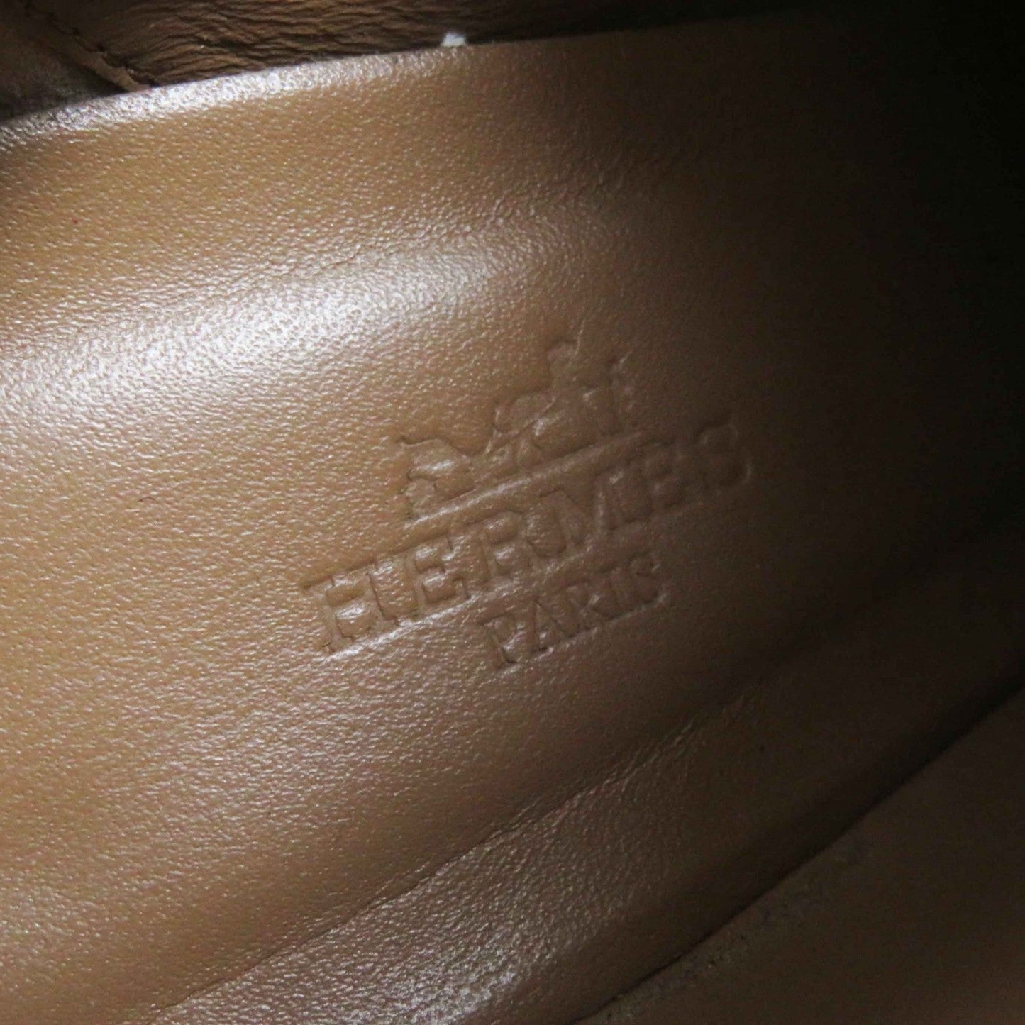 HERMES short boots leather Brown JOUE  38.5