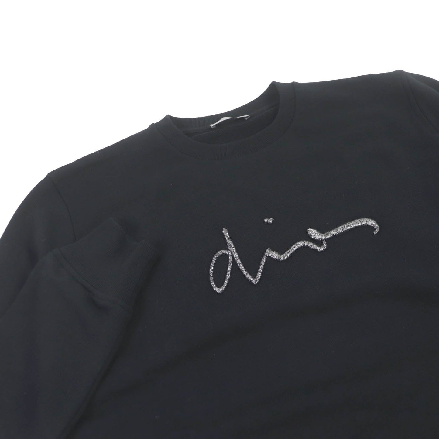 Dior Logo Embroidered Sweatshirt Black S