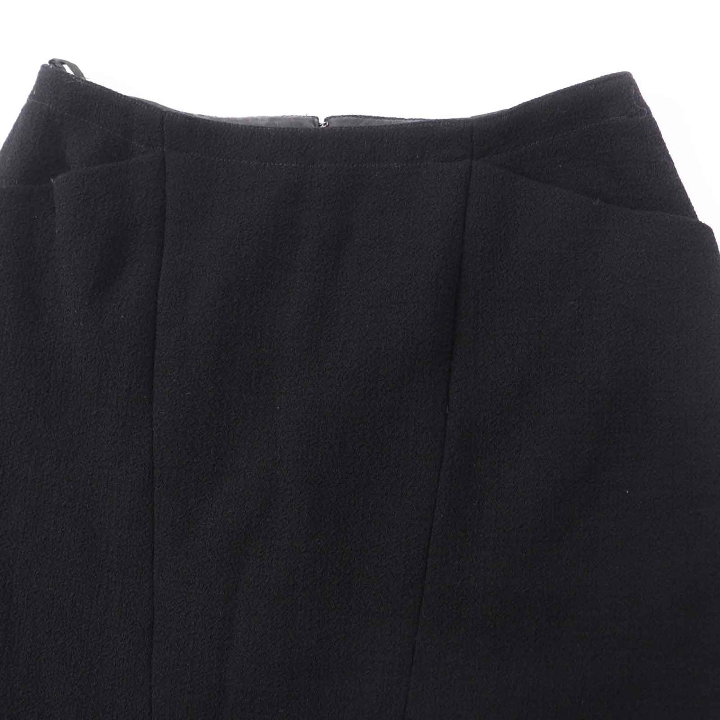 Chanel   Wool Tweed Skirt Black 36