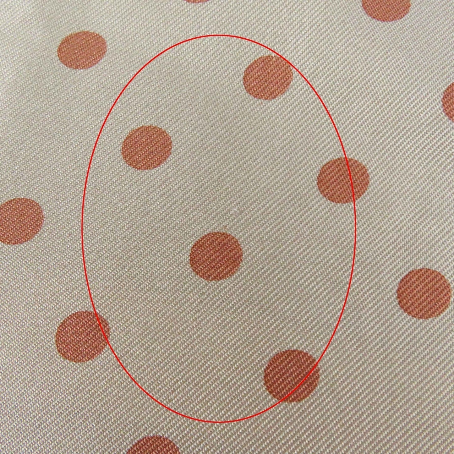 HERMES tops silk Beige Orange type Clic Clac a Pois Clic Clac Dot 34
