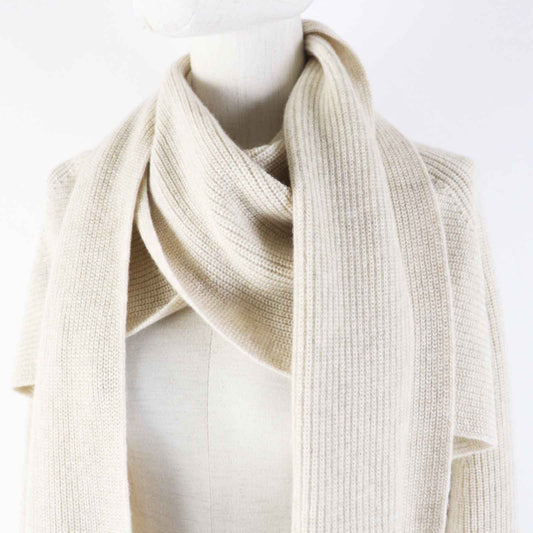 HERMES cardigan 3H2900D1 cashmere light beige 34