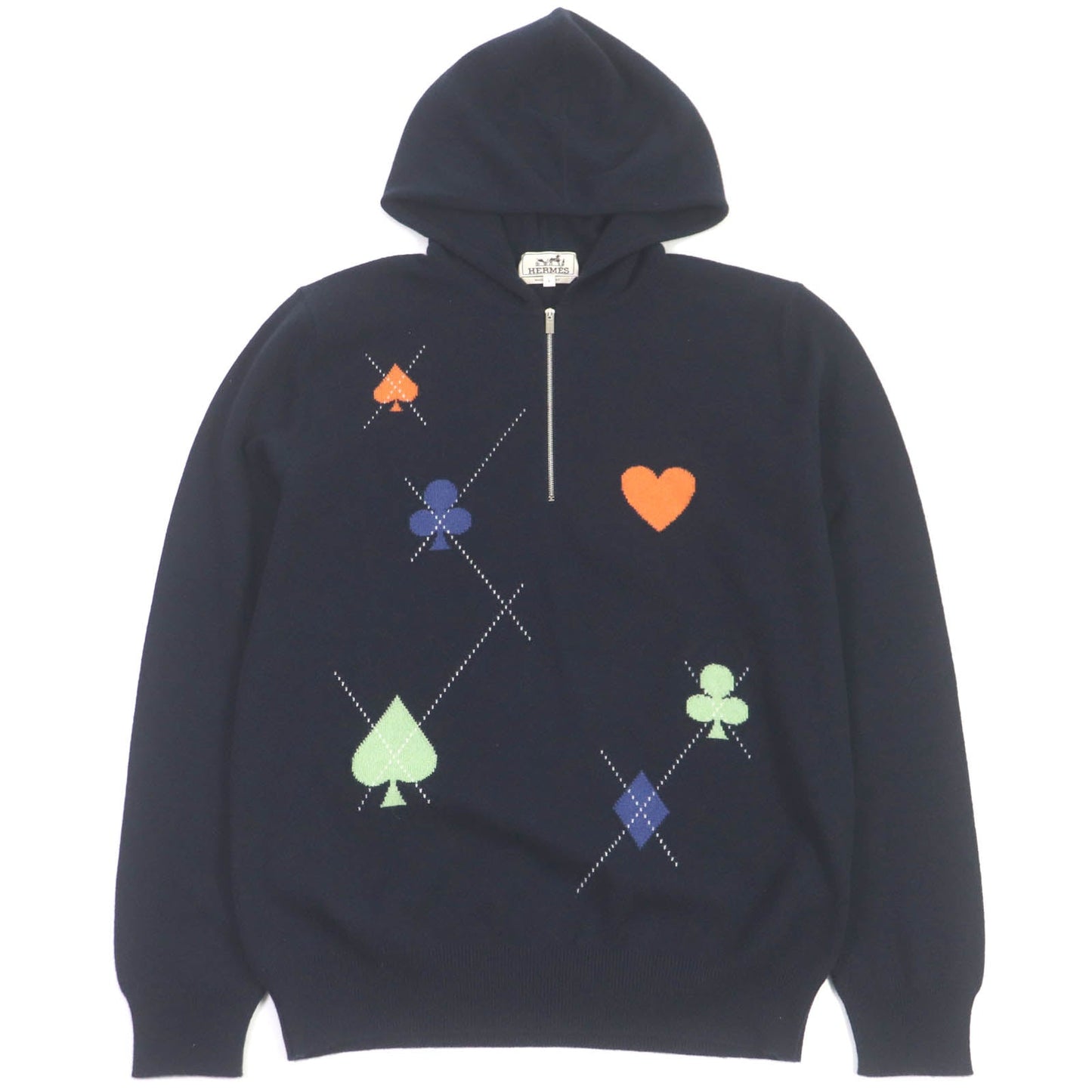 HERMES sweater cashmere Navy L