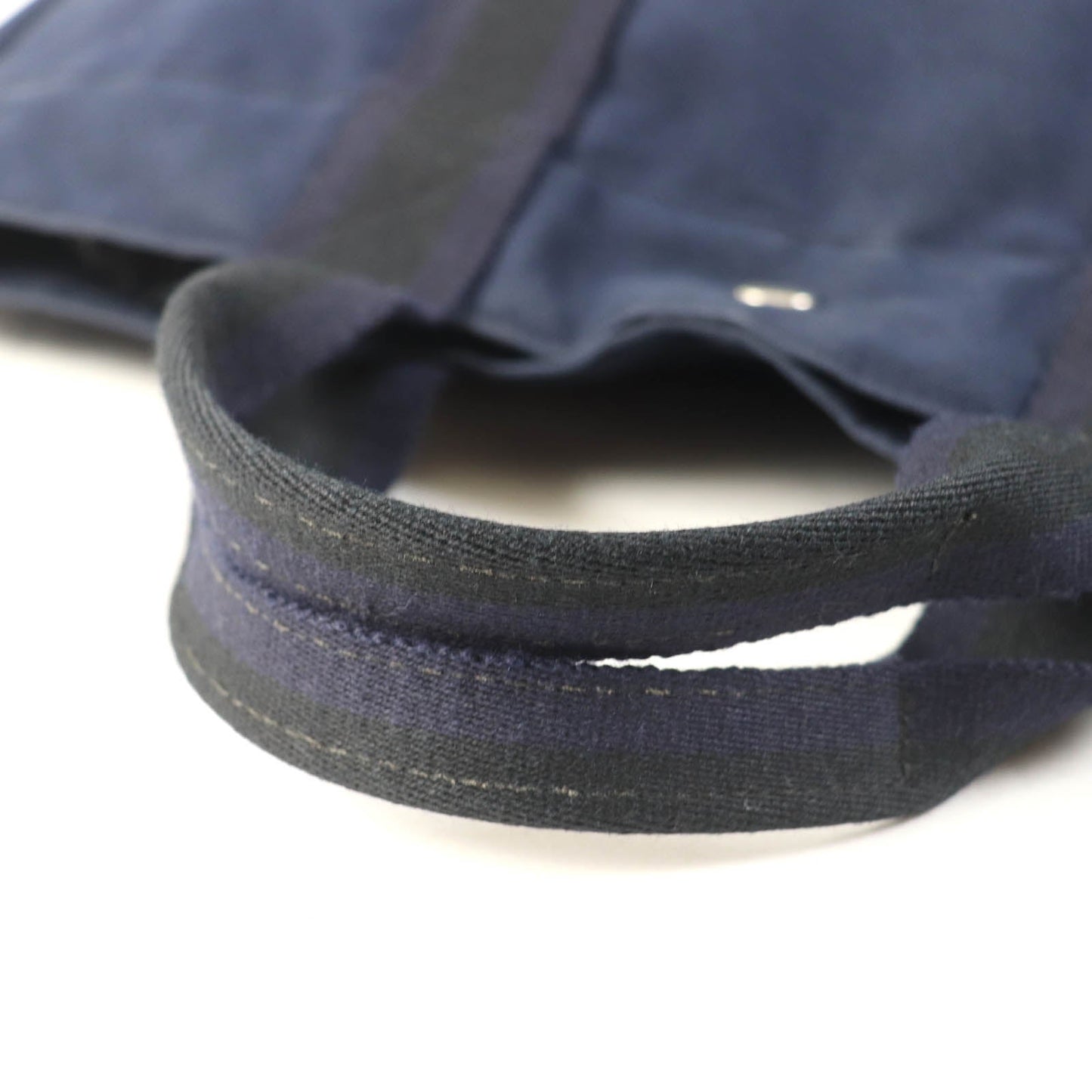 HERMES Tote Bag Main: Cotton Navy Fool Toe MM Women  d
