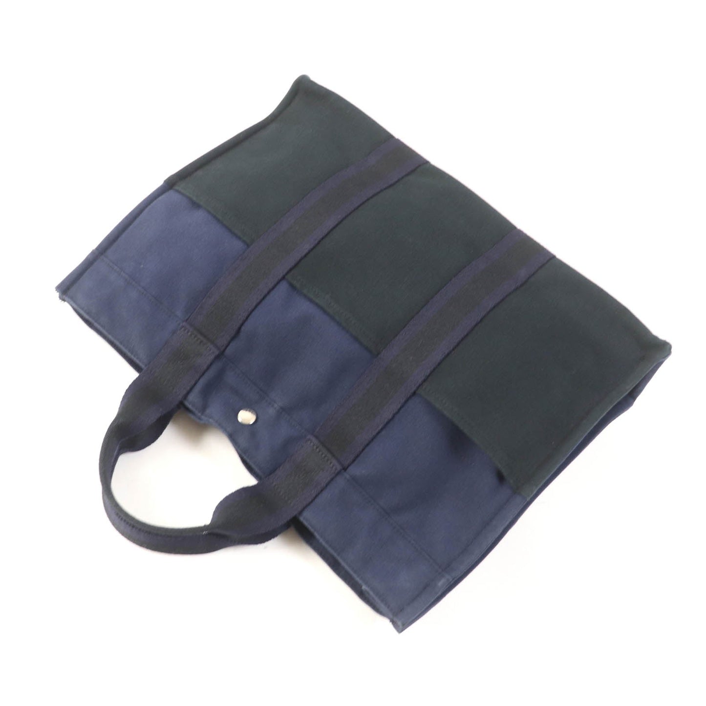 HERMES Tote Bag Main: Cotton Navy Fool Toe MM Women  d