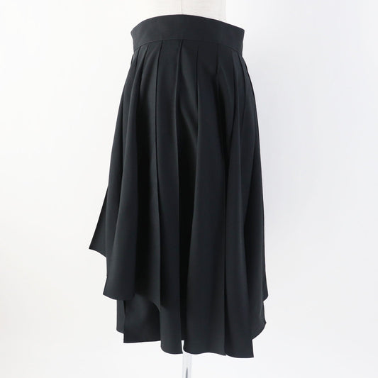 HERMES skirt wool black 40