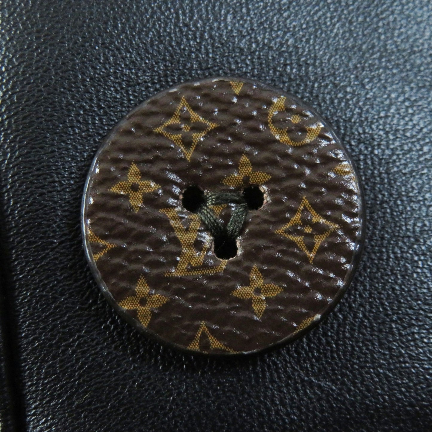 LOUIS VUITTON Best wool Black brown 34