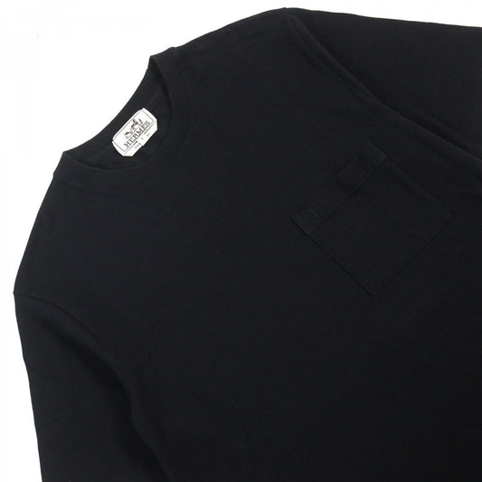 HERMES Short sleeve T-shirt cotton black S