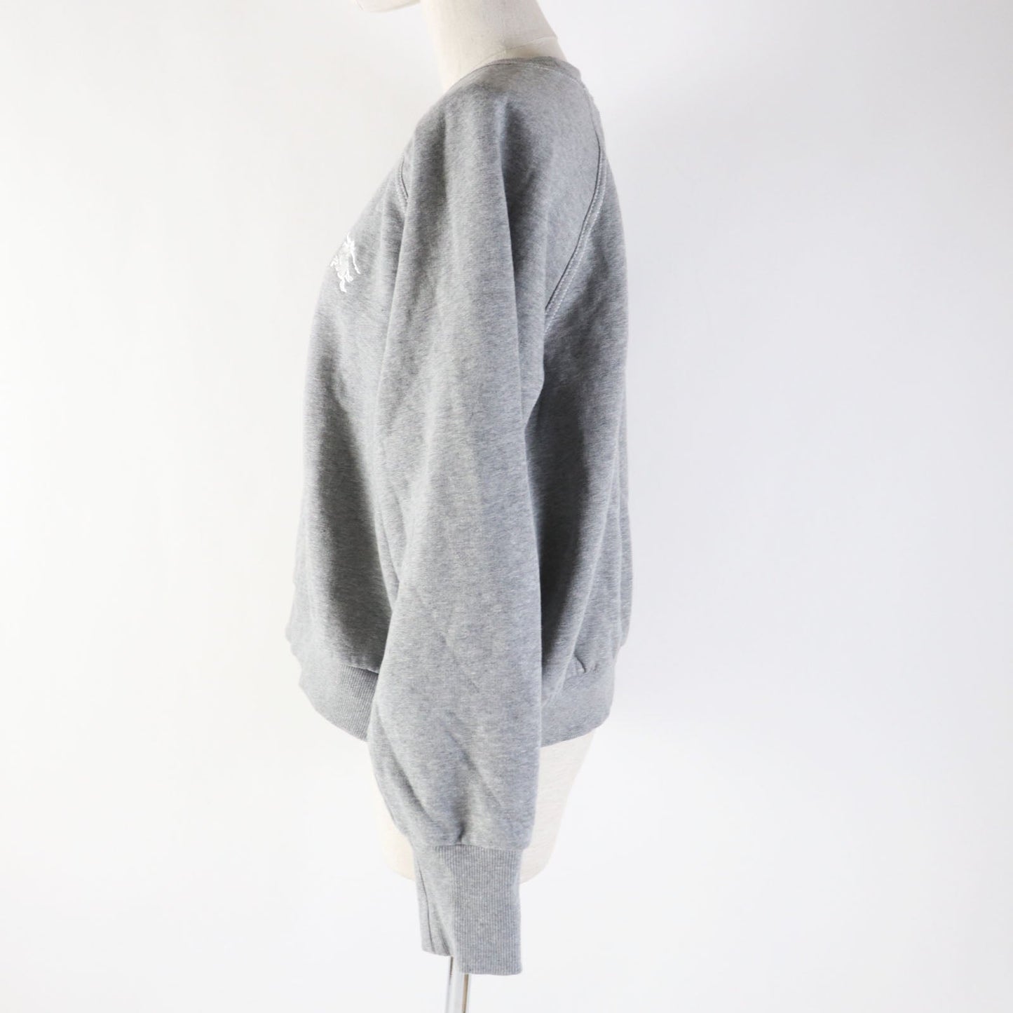 Burberry Embroidered Logo Sweatshirt Gray XL