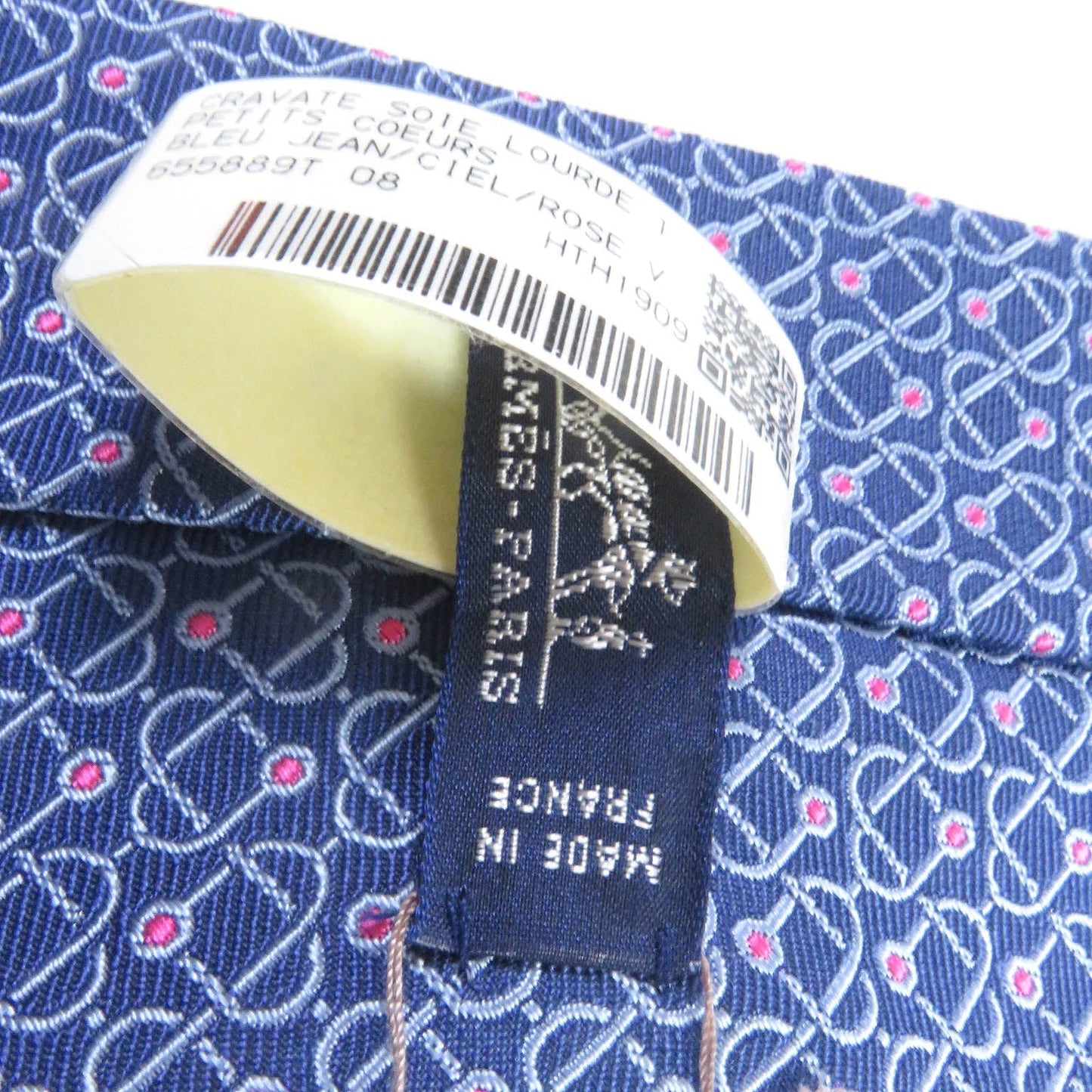 HERMES tie 655889T silk Blue gene