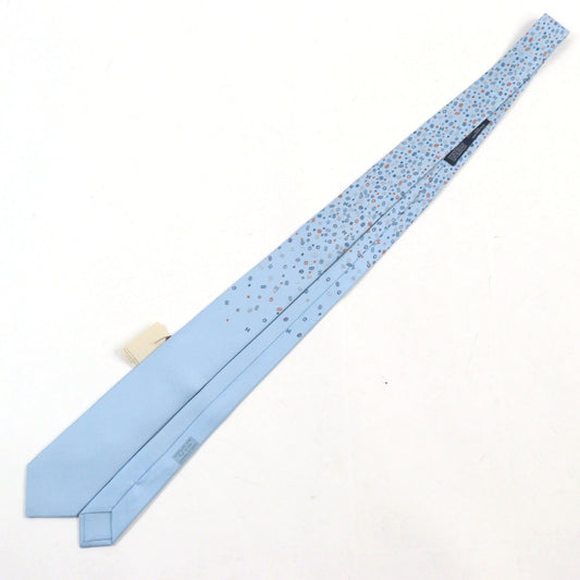 HERMES tie silk Light blue type Quincaillerie Shuffle