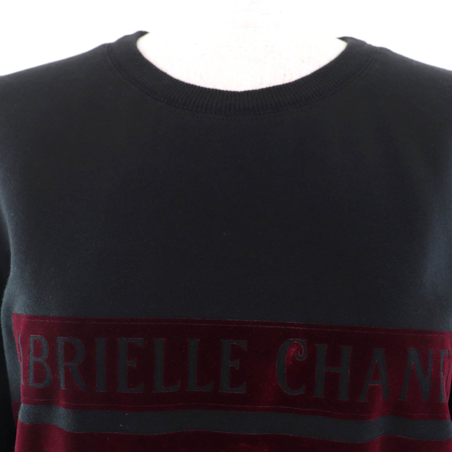 Chanel Gabriel COCO Mark Flocked Logo Cotton Sweatshirt