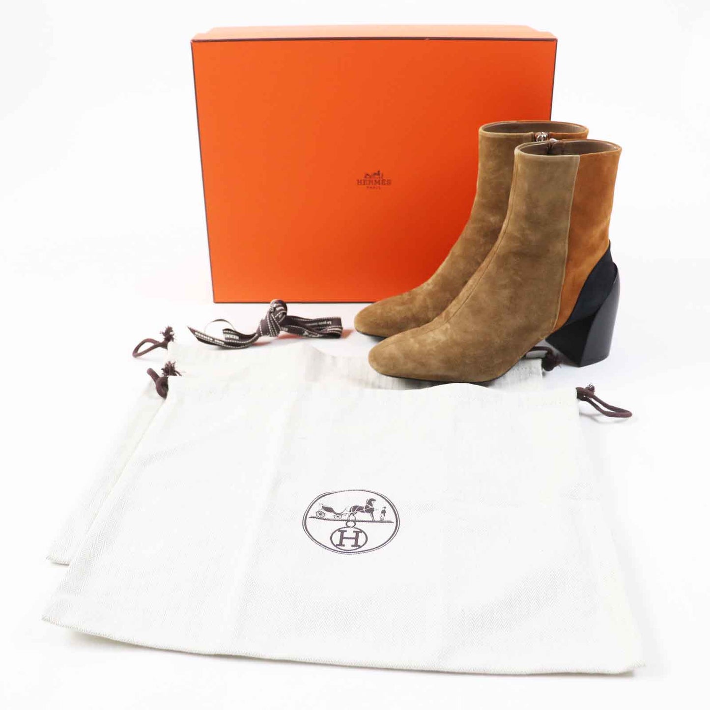 HERMES short boots Main: Suede leather Multi BROOKE Women 37  d