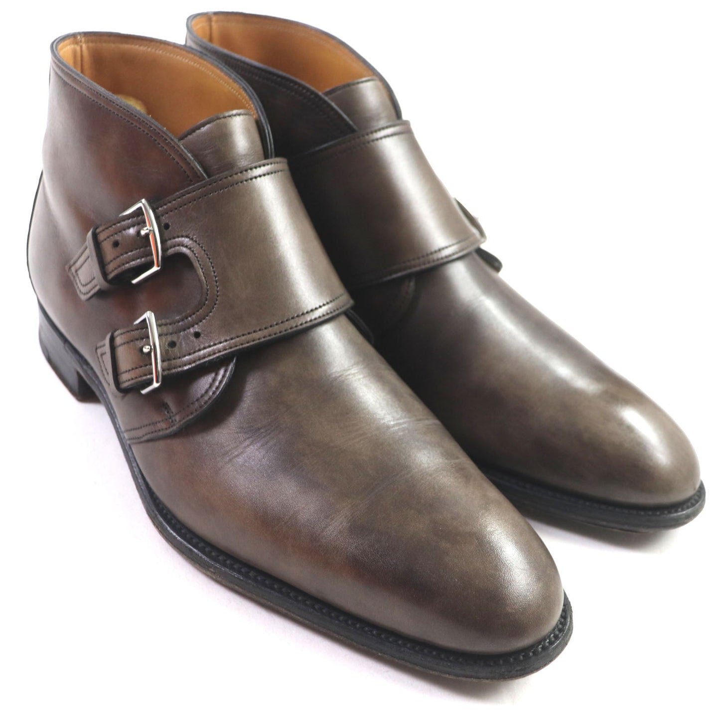 HERMES Ankle boots Main: Leather Dark brown mens 40 1/2  d