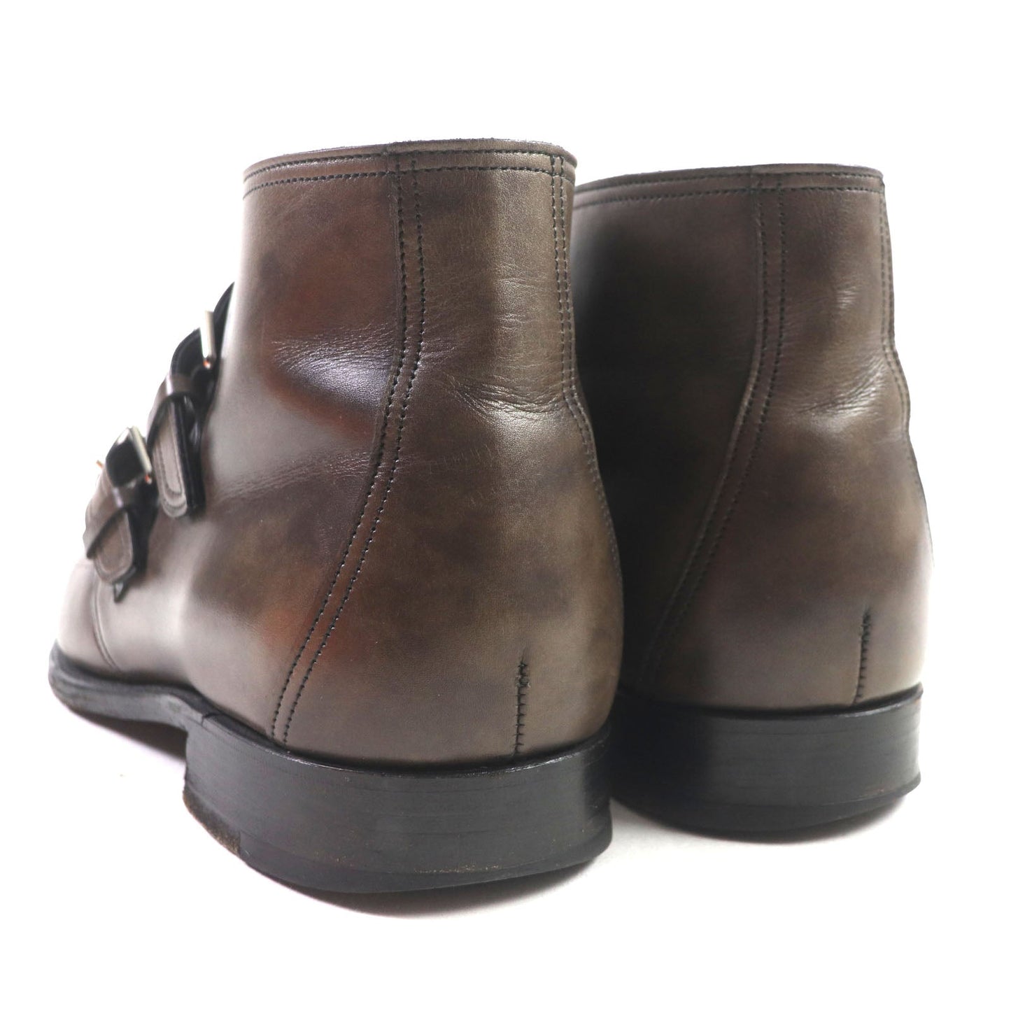 HERMES Ankle boots Main: Leather Dark brown mens 40 1/2  d