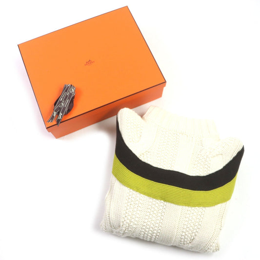 HERMES sweater Main: 70% wool, Main: 30% cashmere white mens S  d