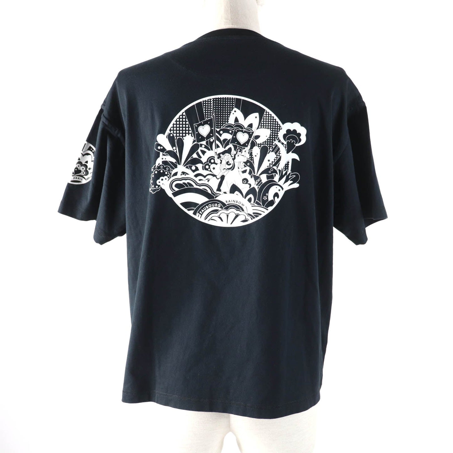 HERMES Short sleeve T-shirt 2E4602DU Main: 100% cotton black Women 38  d
