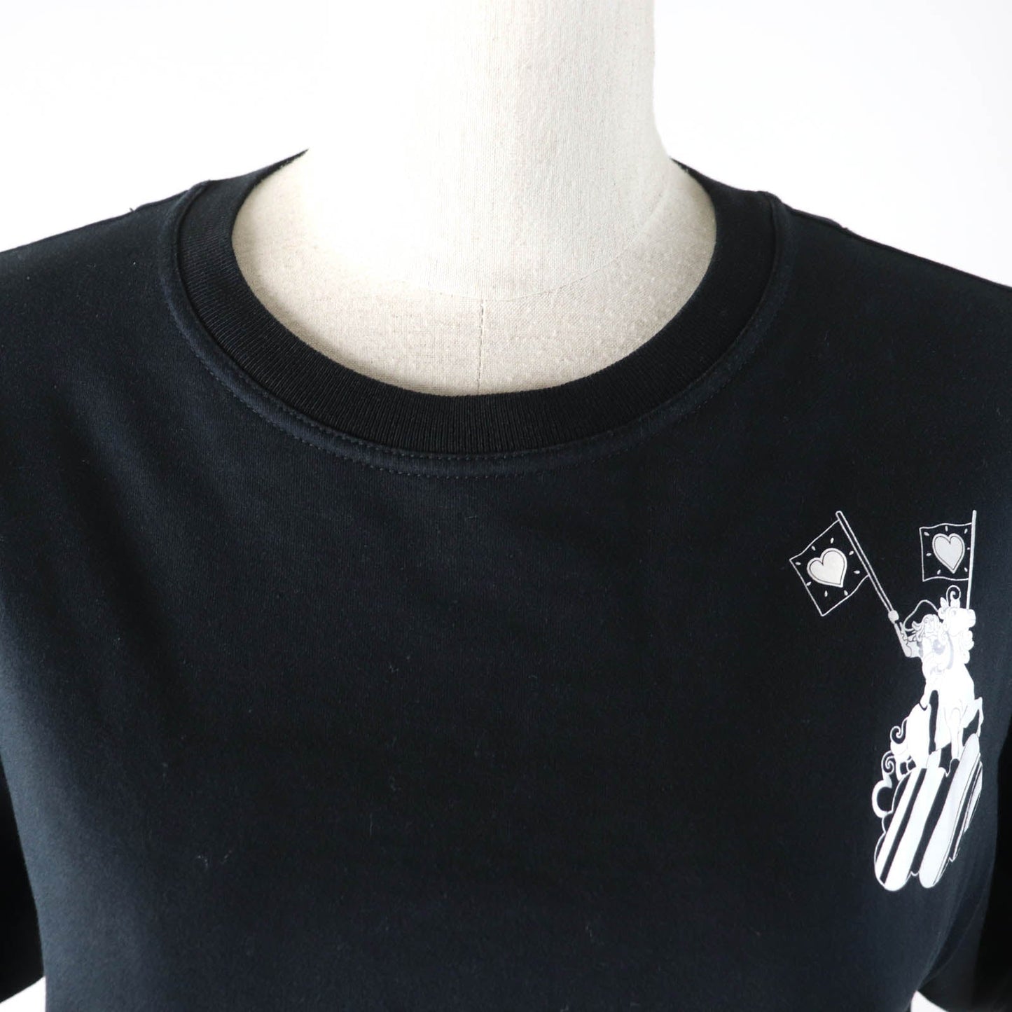HERMES Short sleeve T-shirt 2E4602DU Main: 100% cotton black Women 38  d