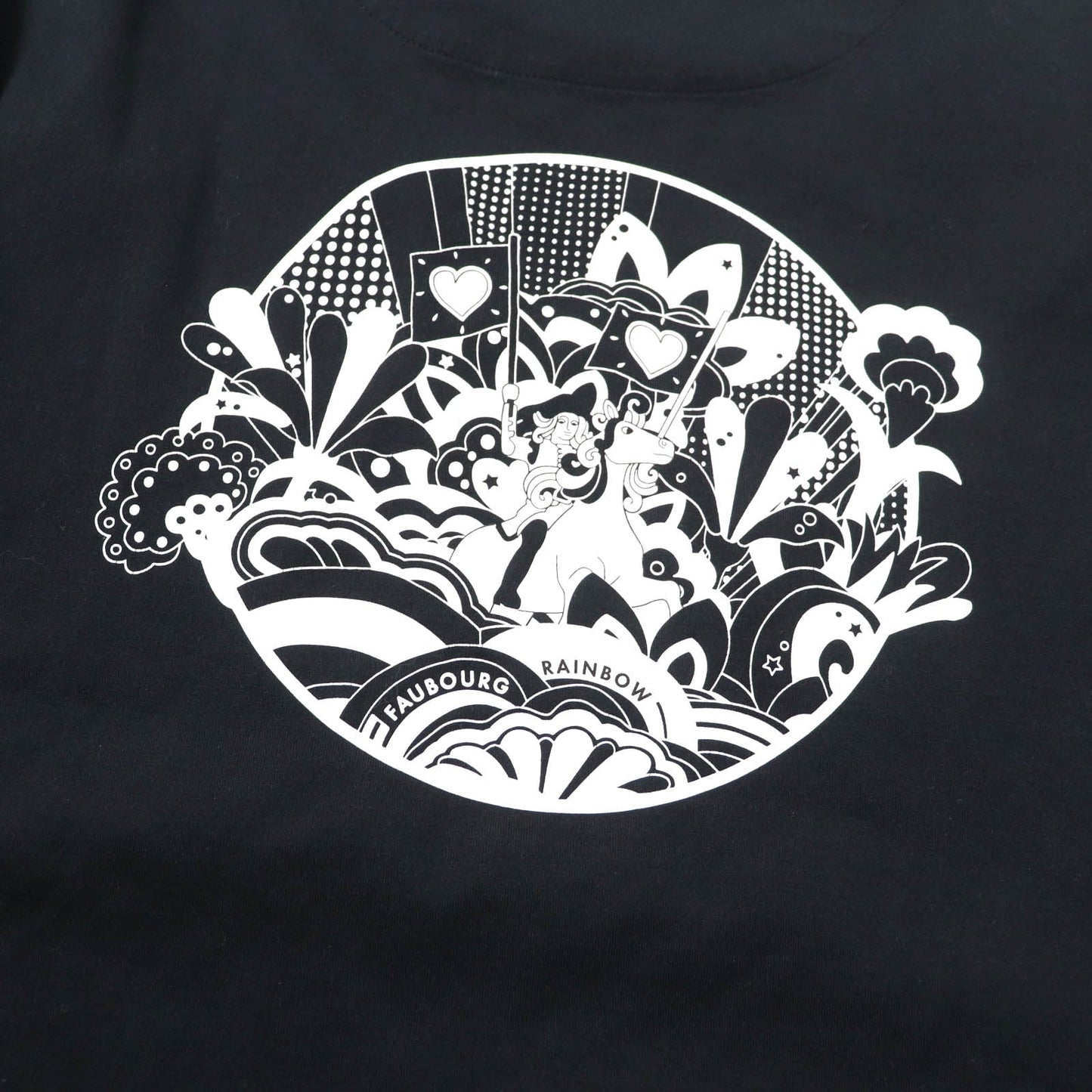 HERMES Short sleeve T-shirt 2E4602DU Main: 100% cotton black Women 38  d