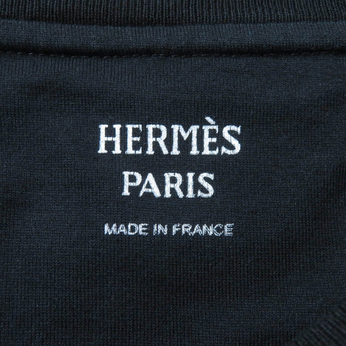HERMES Short sleeve T-shirt 2E4602DU Main: 100% cotton black Women 38  d