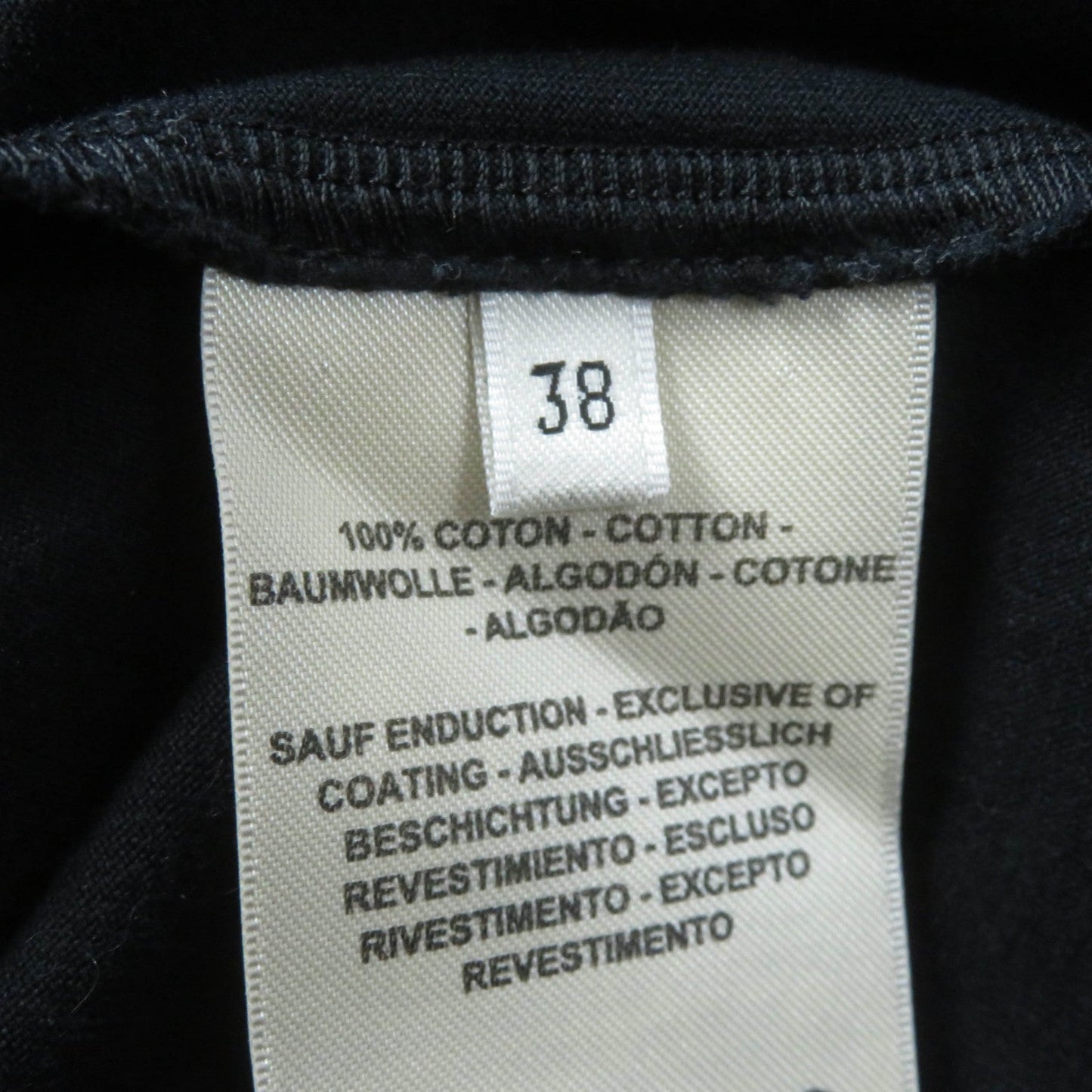 HERMES Short sleeve T-shirt 2E4602DU Main: 100% cotton black Women 38  d