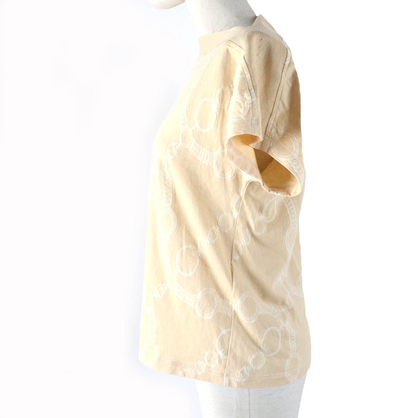 HERMES tops 2E4607DZ Main: 100% cotton beige Women 36  d
