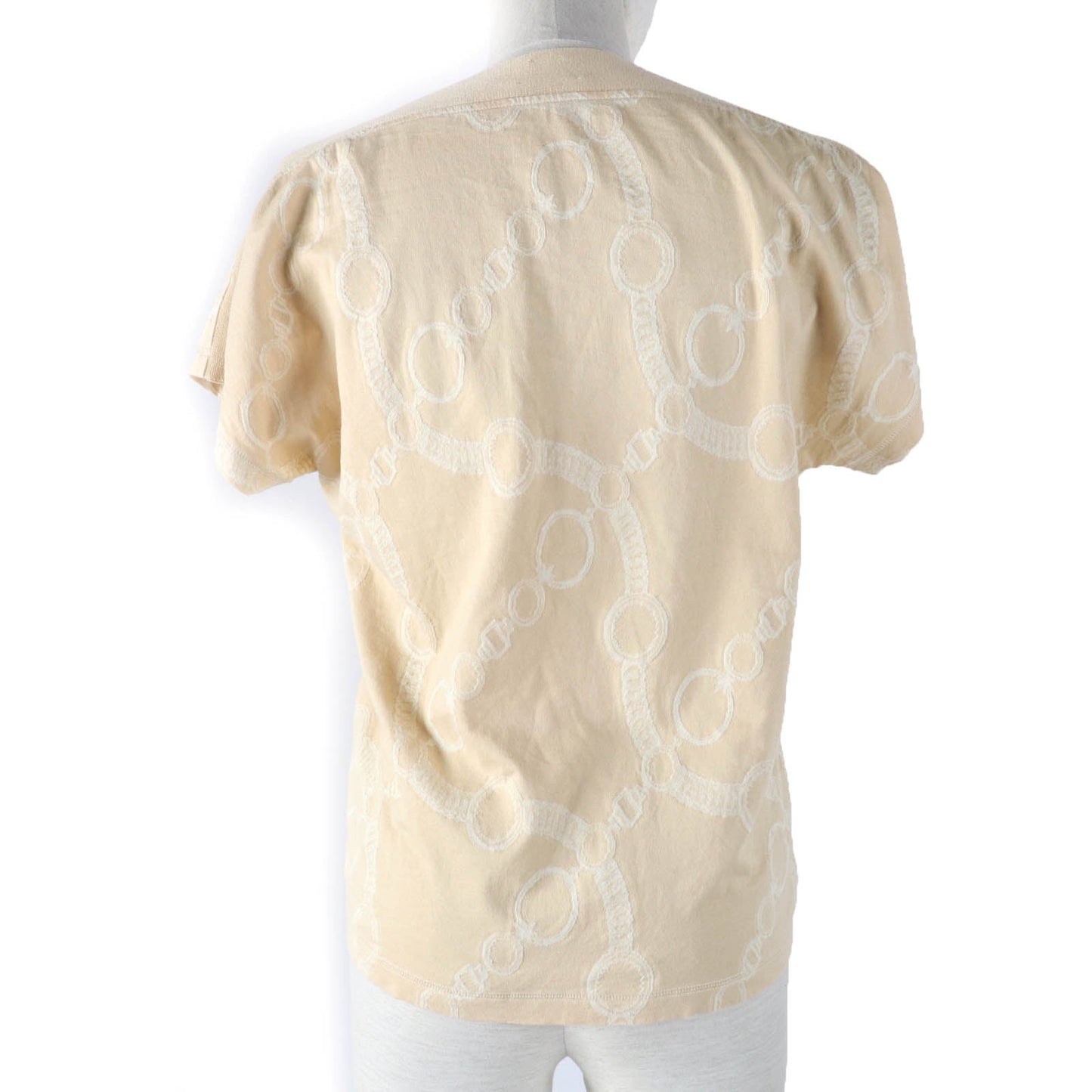 HERMES tops 2E4607DZ Main: 100% cotton beige Women 36  d