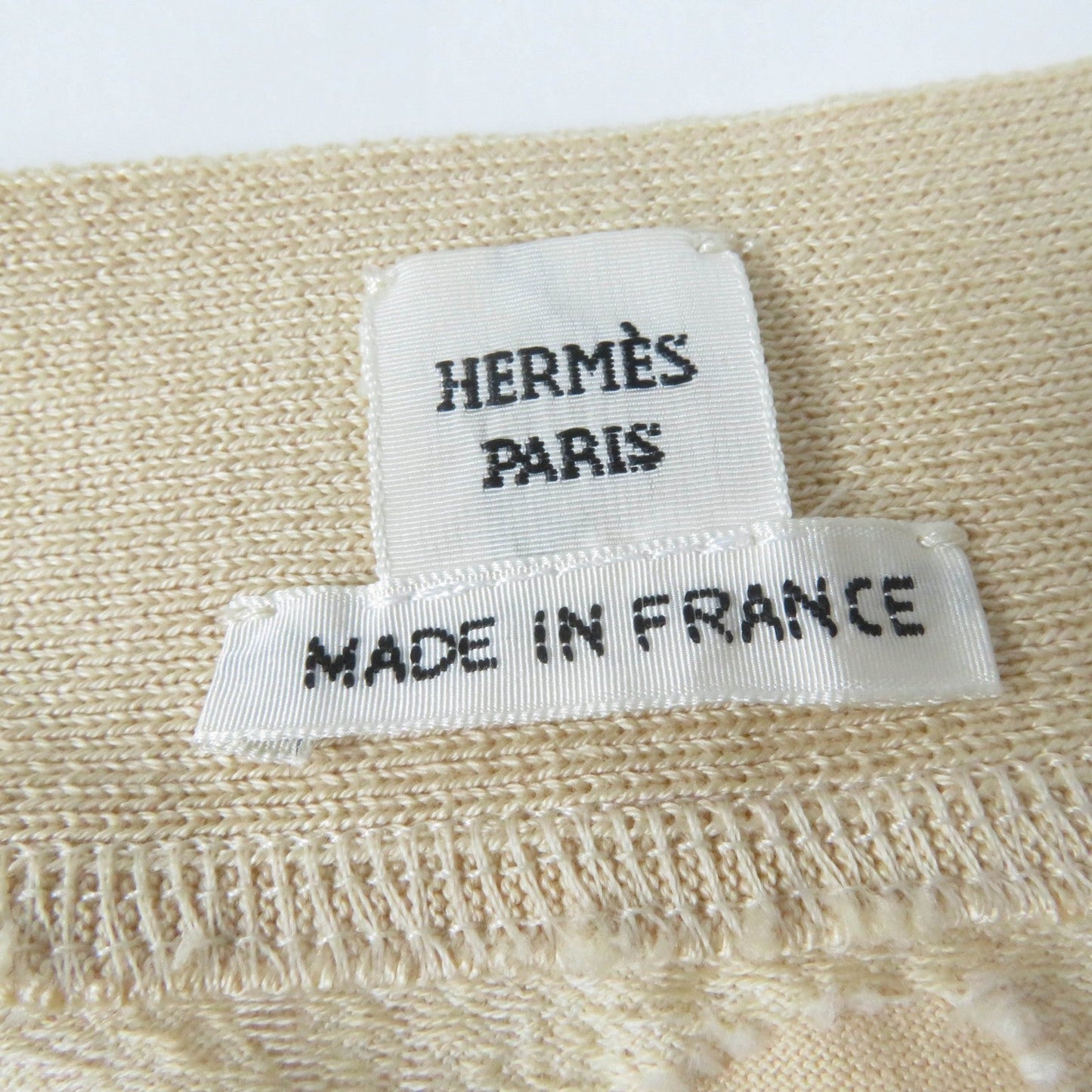 HERMES tops 2E4607DZ Main: 100% cotton beige Women 36  d
