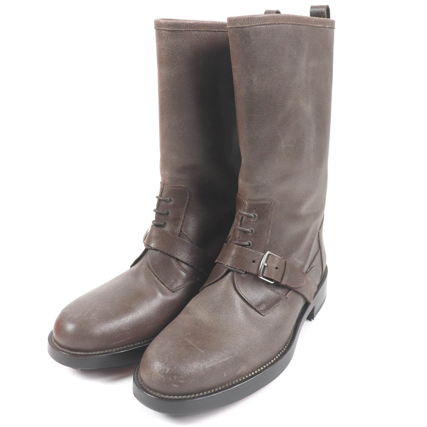 HERMES boots Main: Leather Brown mens 40  d