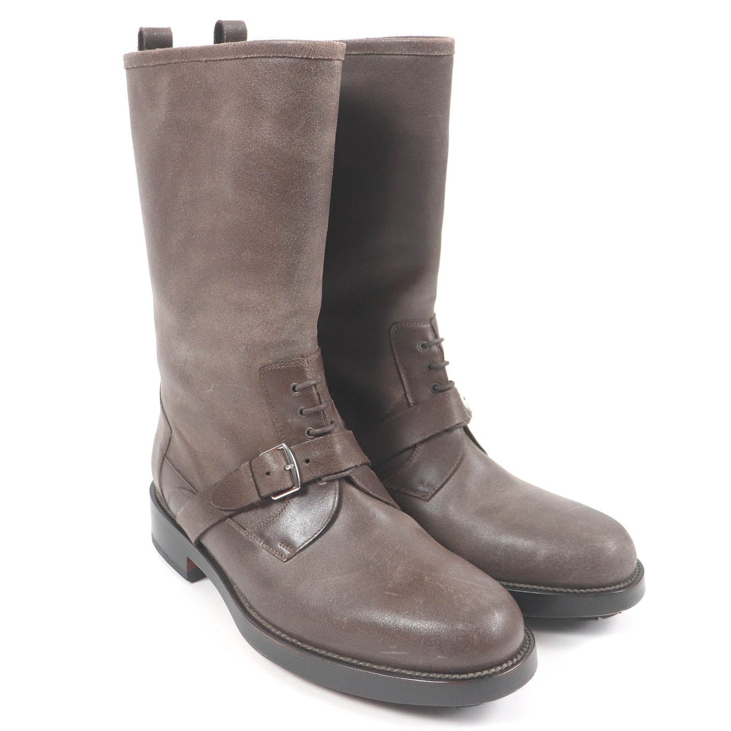 HERMES boots Main: Leather Brown mens 40  d
