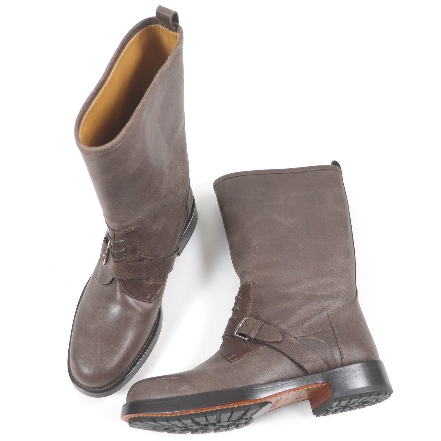HERMES boots Main: Leather Brown mens 40  d