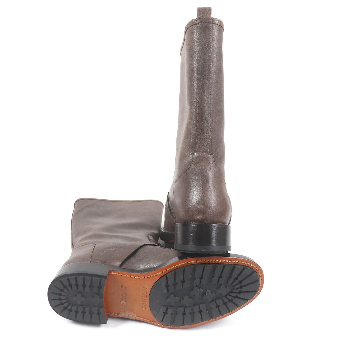 HERMES boots Main: Leather Brown mens 40  d