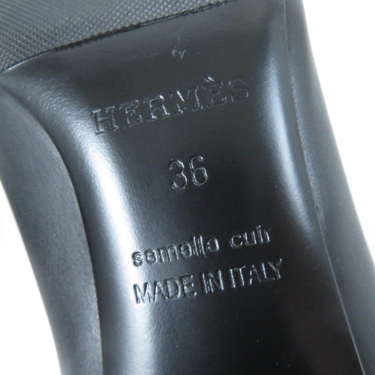 HERMES Ankle boots Main: Leather black Women 36  d