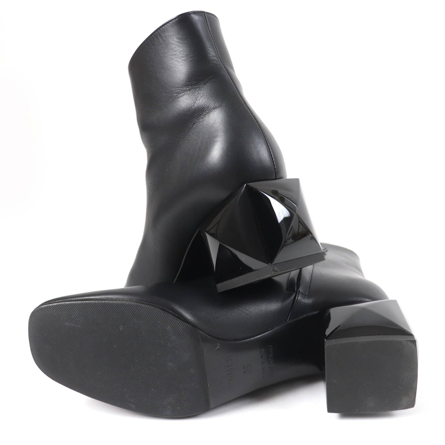 HERMES Ankle boots Main: Leather black Women 36  d