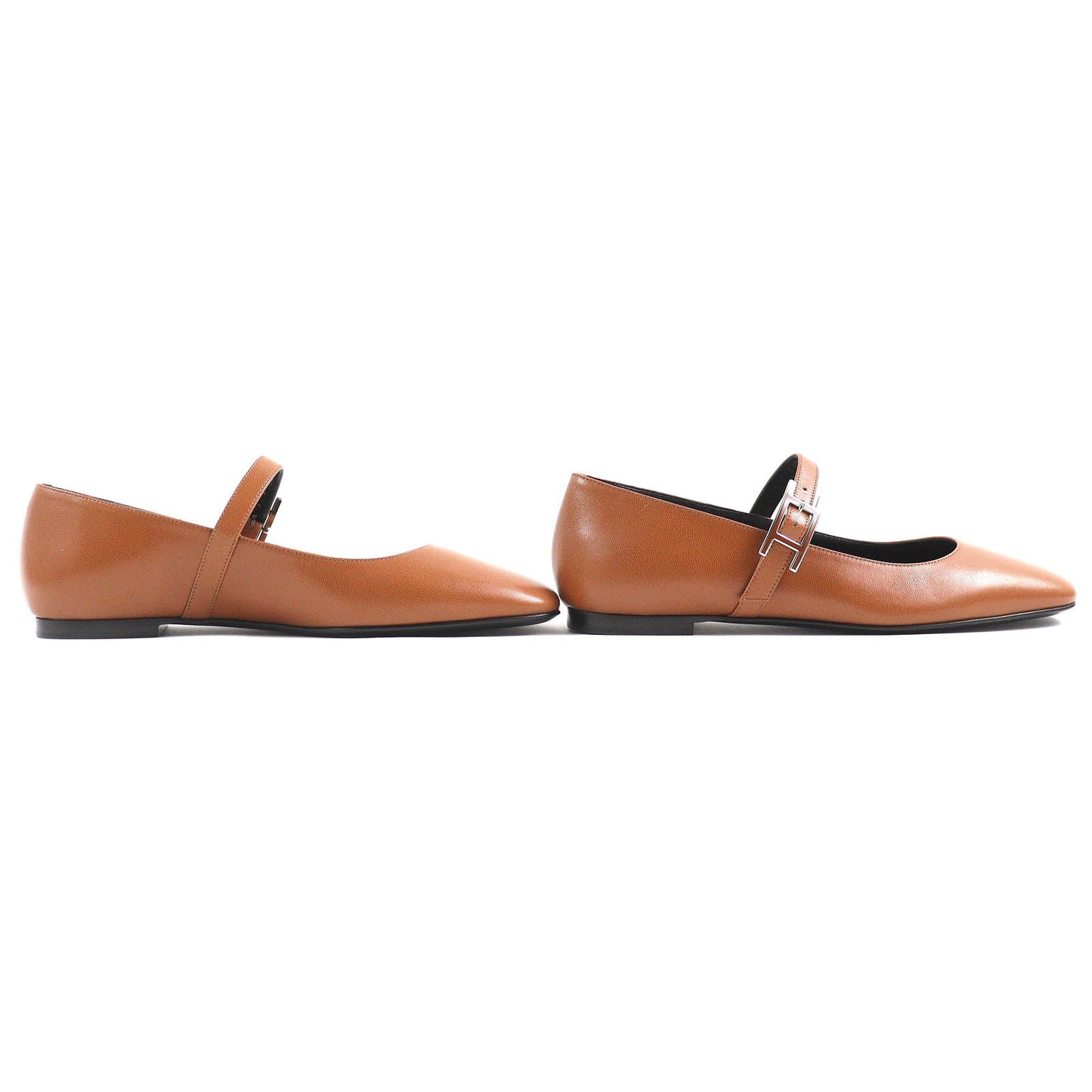 HERMES Ballet shoes 242047Z Main: Leather Maron Alzan Jane Women 36  d