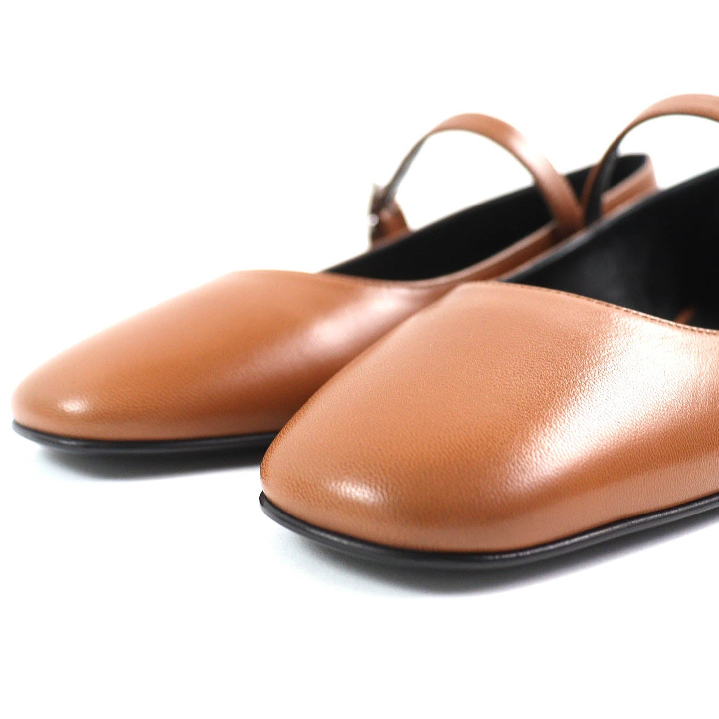 HERMES Ballet shoes 242047Z Main: Leather Maron Alzan Jane Women 36  d
