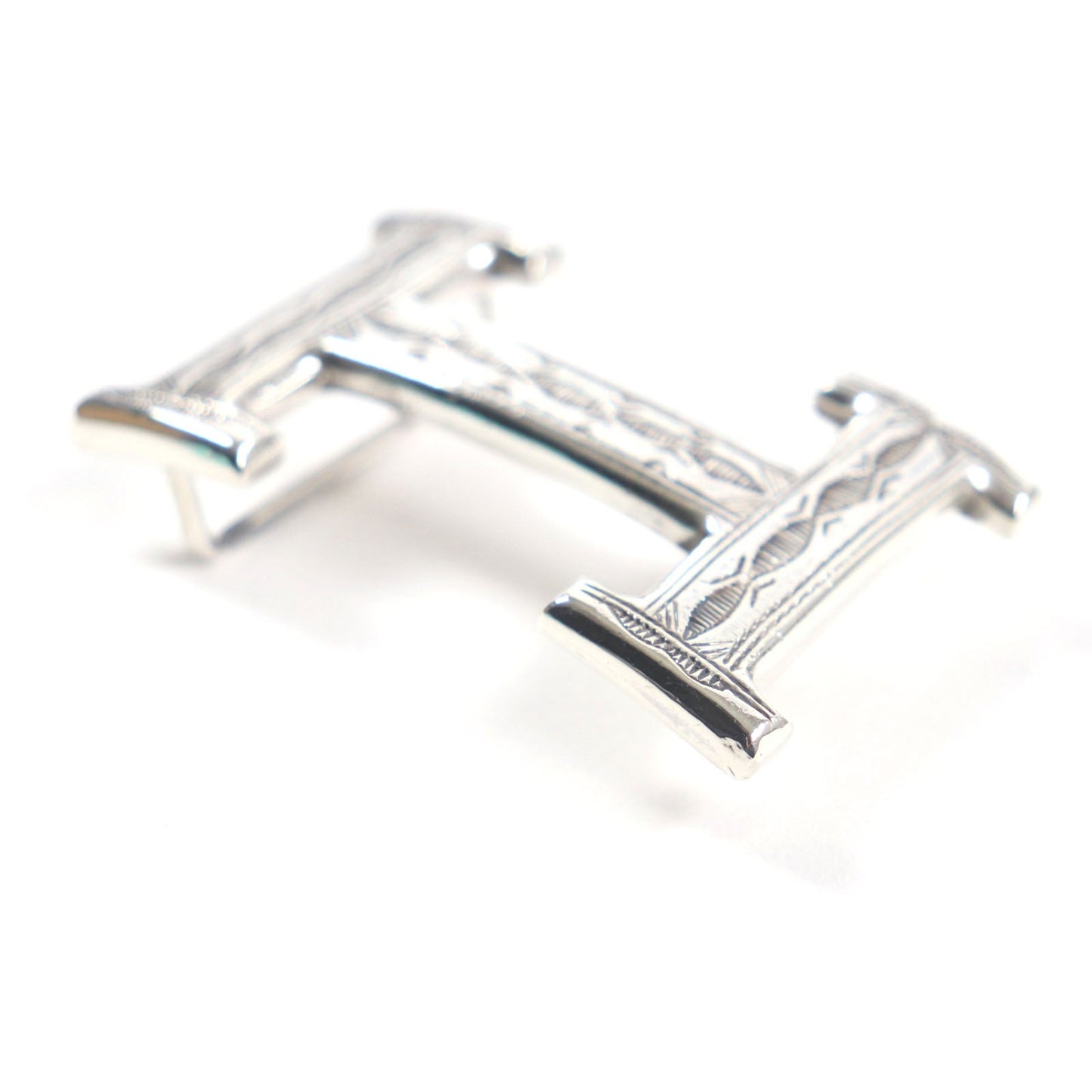 HERMES belt Main: SV925 Silver Touareg Buckle mens  d