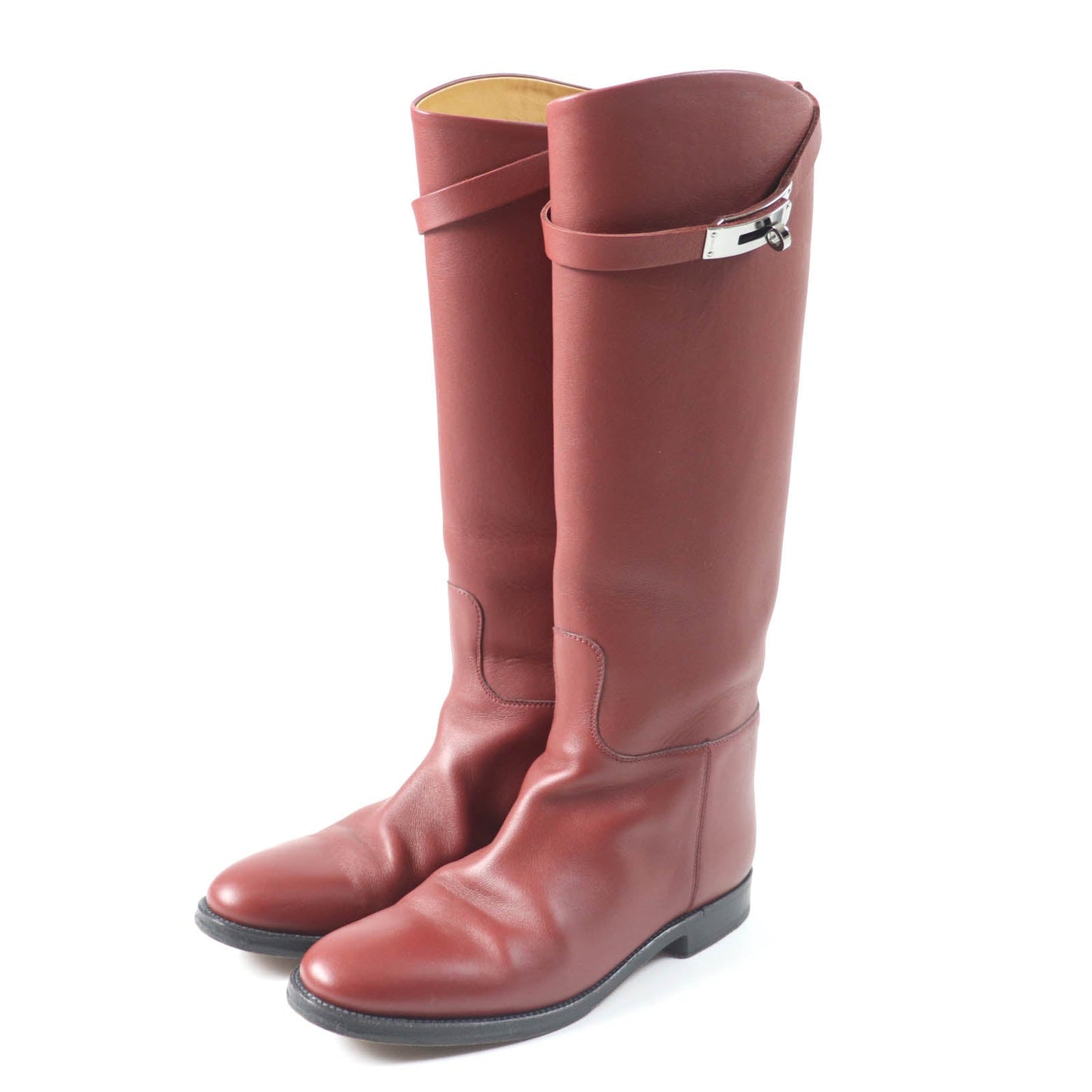 HERMES boots Main: Leather Red type Women 37  d