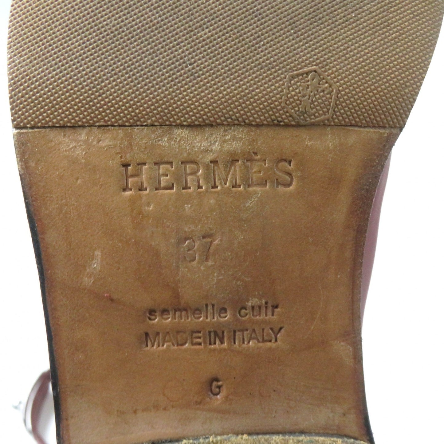 HERMES boots Main: Leather Red type Women 37  d