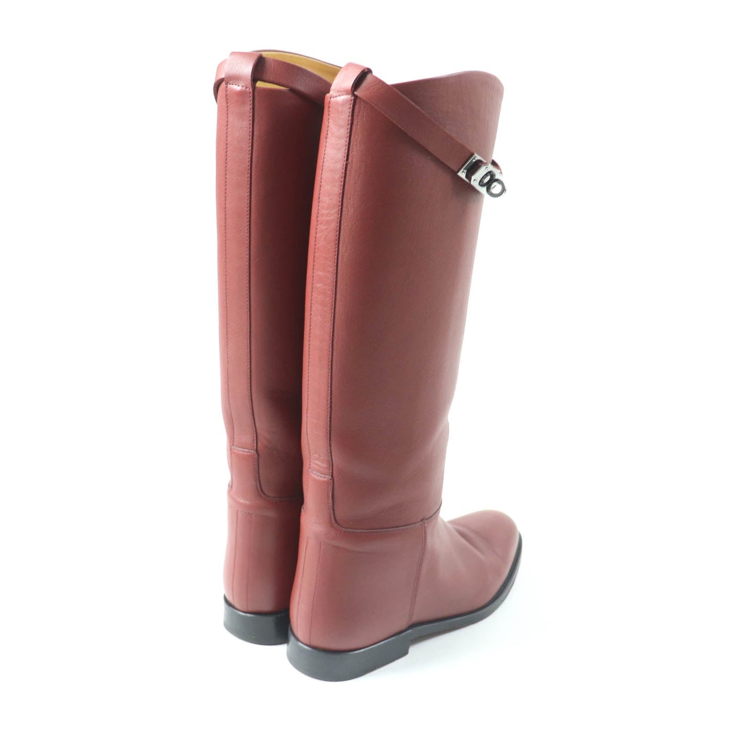 HERMES boots Main: Leather Red type Women 37  d