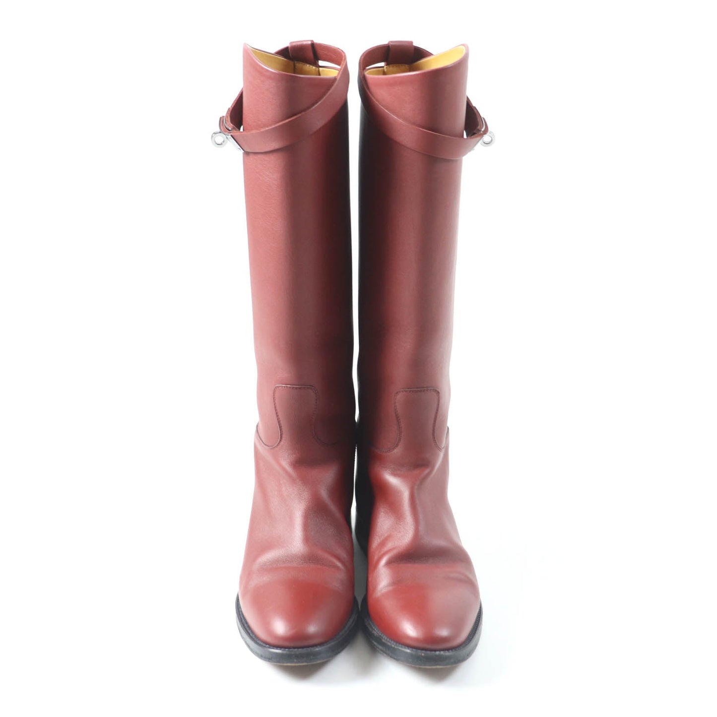 HERMES boots Main: Leather Red type Women 37  d