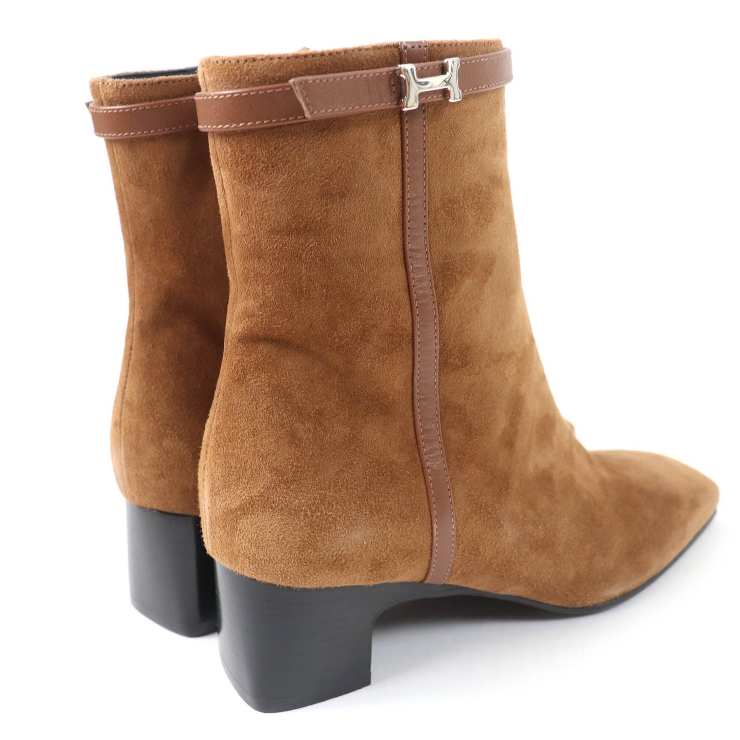 HERMES short boots Main: Suede leather Brown Oh Mage Women 36  d