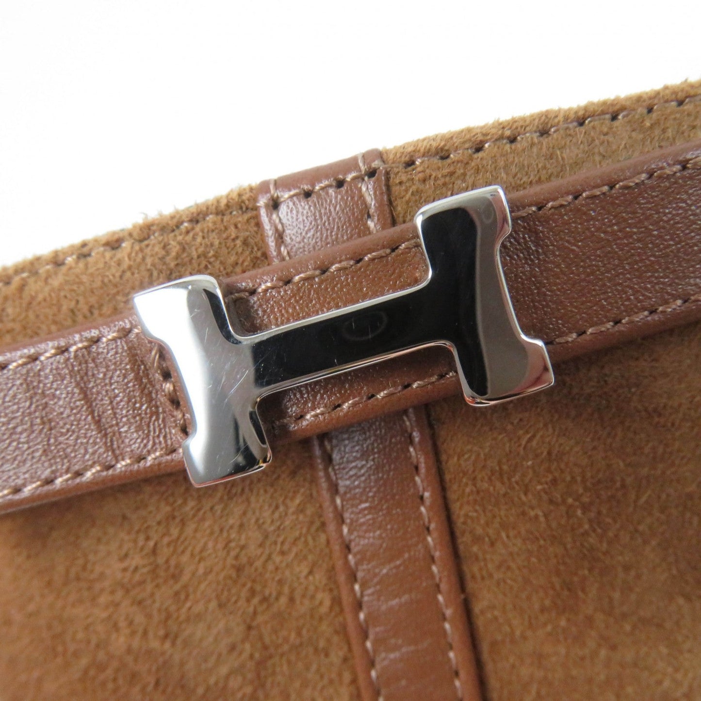 HERMES short boots Main: Suede leather Brown Oh Mage Women 36  d