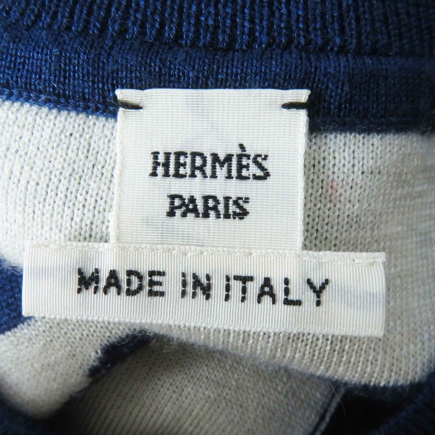 HERMES cardigan 3E2715D4 Outer material: 48% cashmere, Outer material: 48% silk, Outer material: 3% nylon, Outer material: 1% polyurethane, Part: 50% cashmere Blue Ivory Red Women 34  d