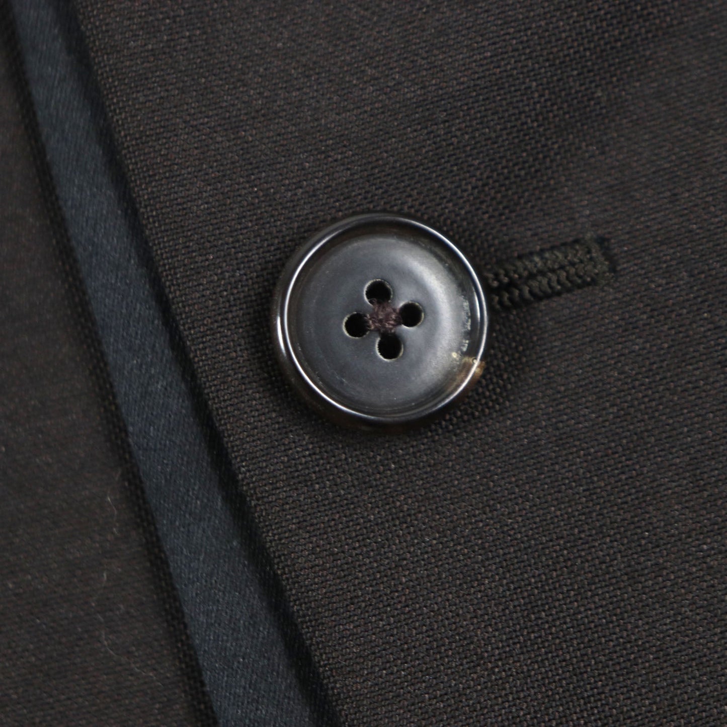 HERMES tailored jacket Outer: 73% wool, Outer: 27% mohair, Part: 100% silk, Lining: 100% cupra, Lining: 100% silk Dark brown mens 52  d