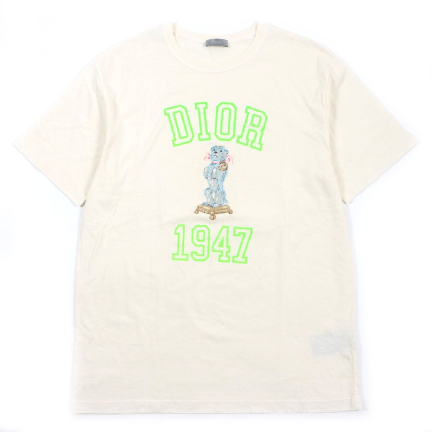 Dior Bobby Cotton Nylon Logo Crew Neck T-Shirt M