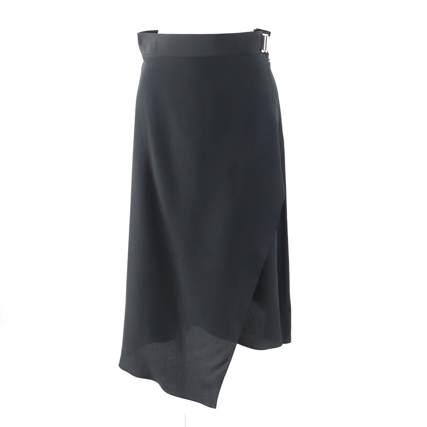 HERMES skirt Main: 100% silk black Women 36  d