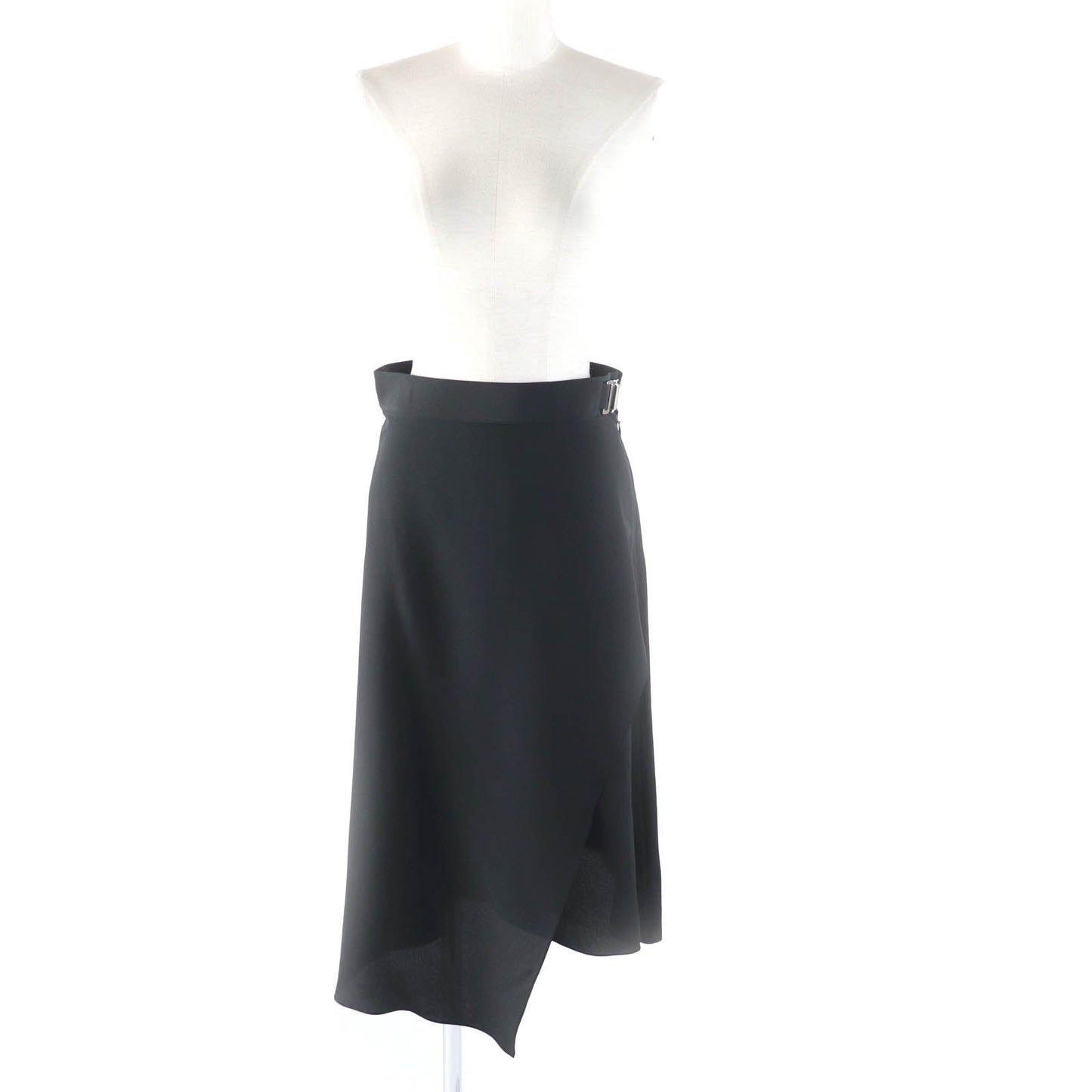 HERMES skirt Main: 100% silk black Women 36  d