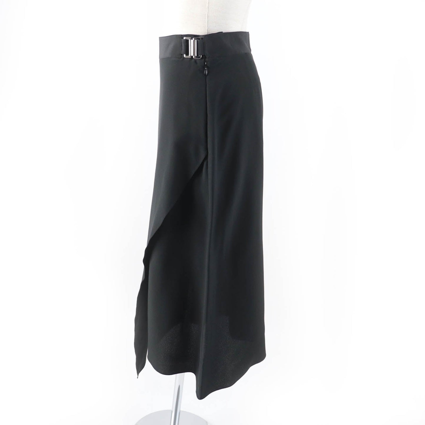 HERMES skirt Main: 100% silk black Women 36  d